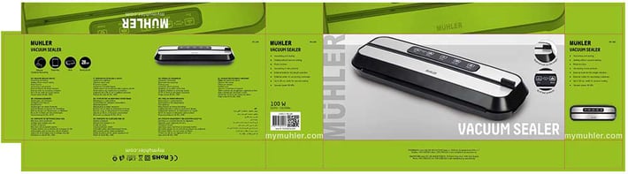 Уред за вакуумиране Muhler MV-109 с 15 бр. торбички