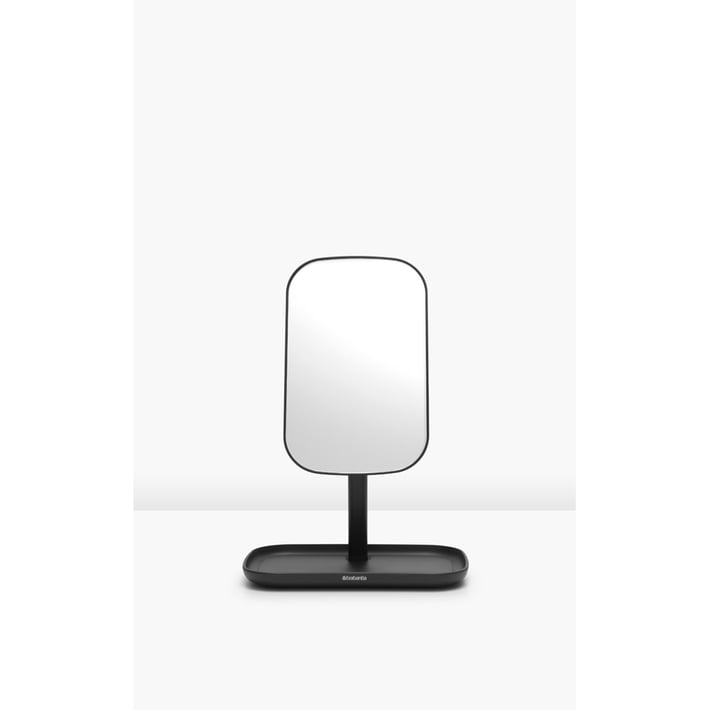Огледало с поставка за принадлежности Brabantia ReNew Dark Grey