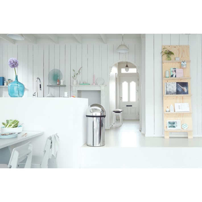 Кош за смет Brabantia Push 60L, Brilliant Steel