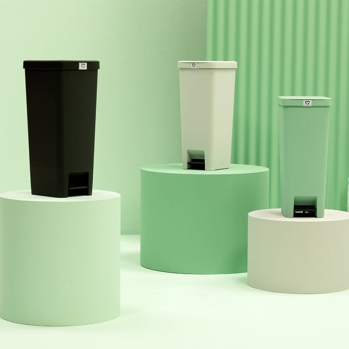Pedal Waste Bin Brabantia StepUp 40L, Jade Green