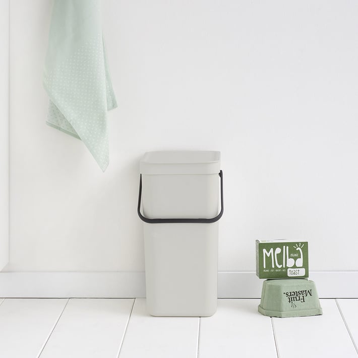 Кош за смет за разделно събиране Brabantia Sort&Go 16L, Light Grey