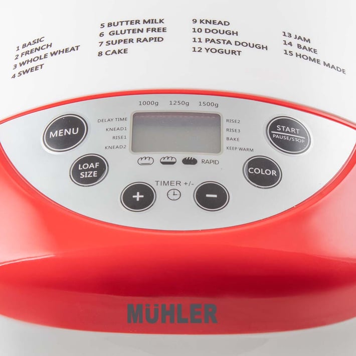 Комплект Хлебопекарна Muhler MBM-1502 + Кухненска везна Muhler KSC-2026R