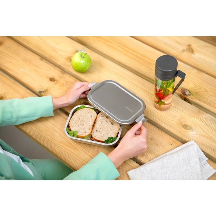 Кутия за обяд Brabantia Make&Take 1.1L, Matt Steel