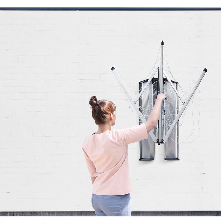 Кутия за простор за стена Brabantia WallFix Stainless Steel