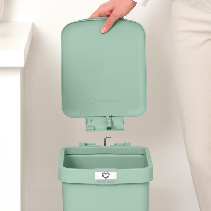 Кош за смет с педал Brabantia StepUp 16L, Jade Green
