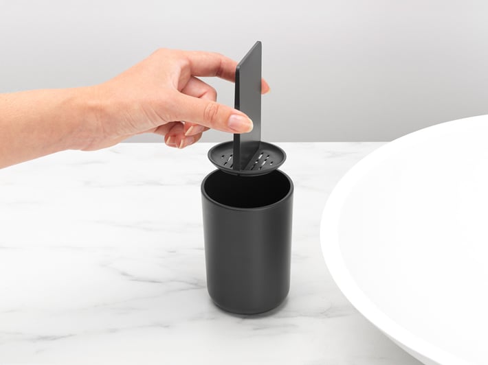 Стойка за четки за зъби Brabantia ReNew Dark Grey