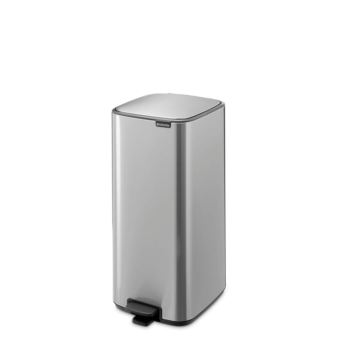 Coș de gunoi Brabantia Bo Pedal 30L, Matt Steel Fingerprint Proof