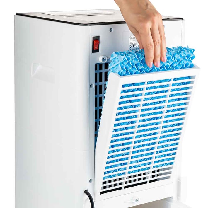 Промо-комплект Мобилен охладител и отоплител Muhler MC-6066H, 2000W + Интелигентен WIFI контакт Homa HP04