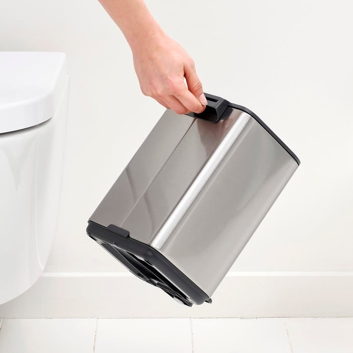 Coș de gunoi Brabantia Bo Pedal 4L, Matt Steel Fingerprint Proof