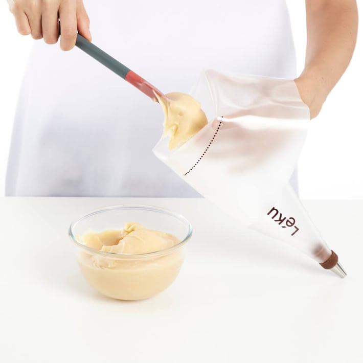 Комплект пош с 3 броя приставки Lekue, за многократна употреба