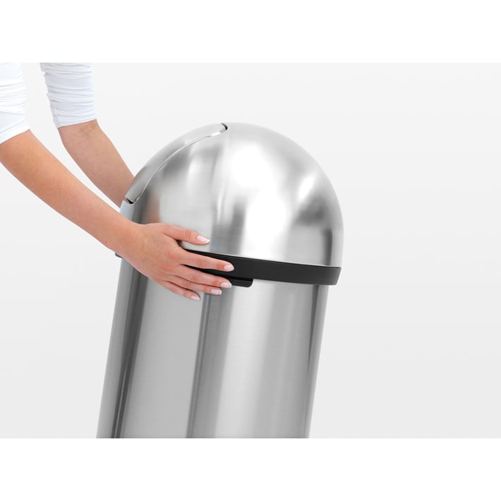 Кош за смет Brabantia Push 60L, Matt Steel