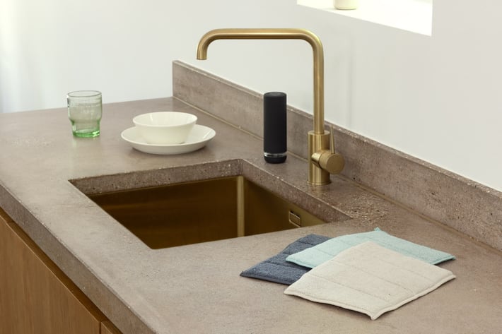 Set de cârpe din microfibră Brabantia SinkSide Dark Grey/Soft Beige/Jade Green, 3 bucăți