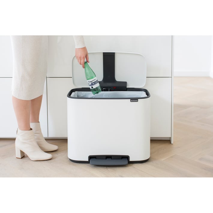 Кош за смет Brabantia Bo Pedal 36L, White