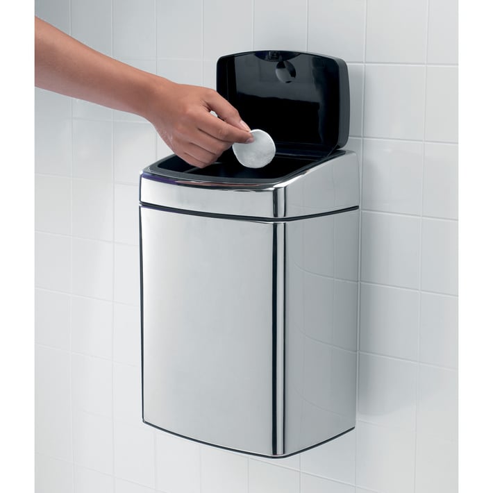 Кош за смет Brabantia Touch Bin 10L, Brilliant Steel