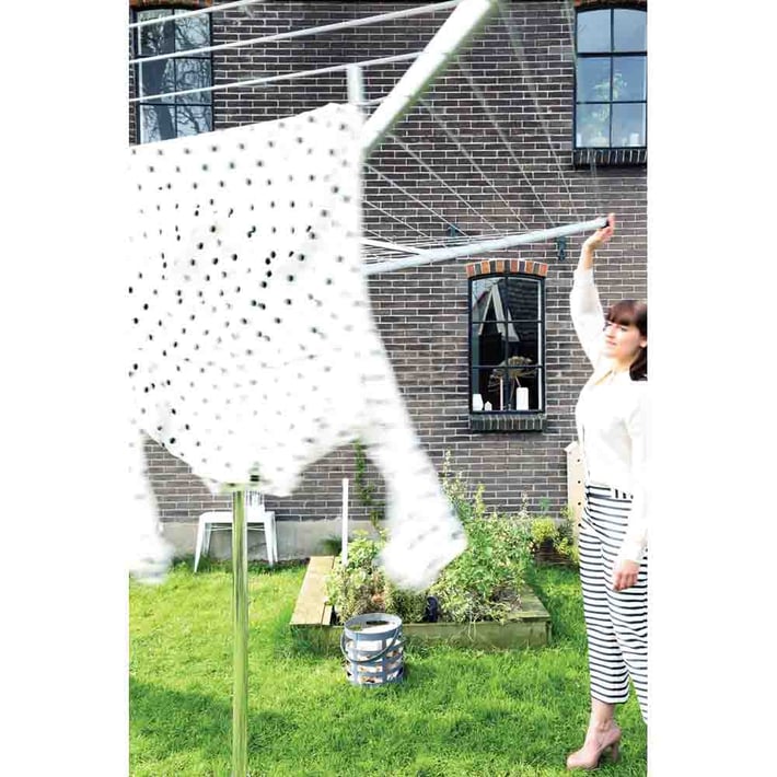 Външен простор Brabantia TopSpinner 50m, метален шиш за вкопаване, калъф