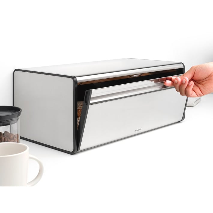 Кутия за хляб Brabantia Fall Front Matt Steel