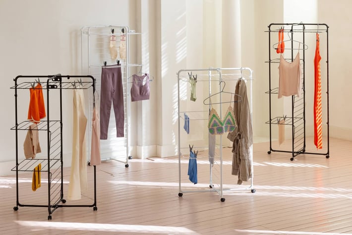 Uscător de rufe Brabantia Hangon Tower 30 m, Matt Black