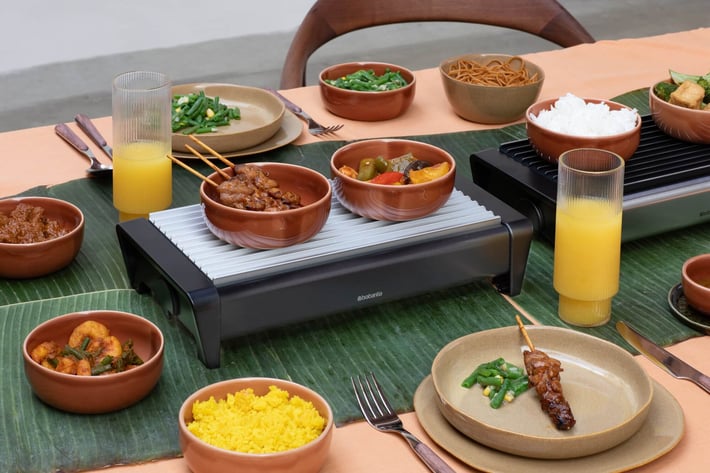 Уред за притопляне Brabantia Black, 2 подгревателя