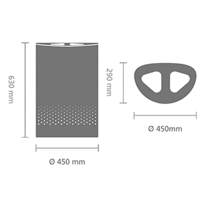 Кош за пране Brabantia Selector 55L, White