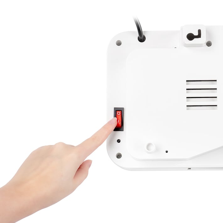 Ceramic heater Muhler MCW-2035, 2000W, wall-mounted, glass panel, LED display, remote control