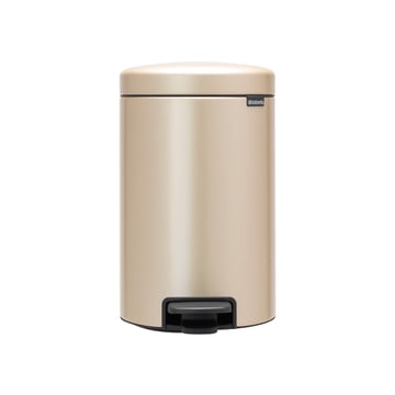Coș de gunoi cu pedală Brabantia NewIcon 12L, Metallic Gold