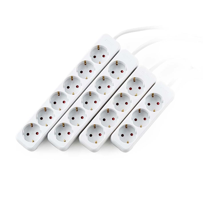 Разклонител 6G, Шуко, 1.5mm2,  1.5m дължина