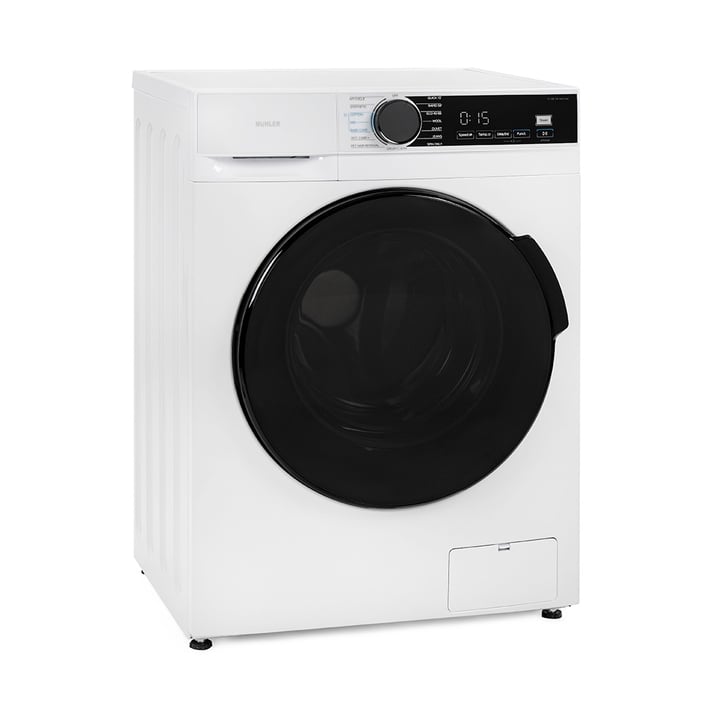 Комплект Muhler инверторна пералня IWM8140MWA 8kg + Електрически сушилник за дрехи MCD-1255, 120W, 6m, 8 тръби