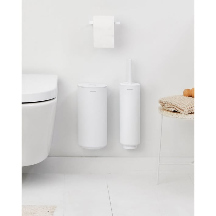 Комплект аксесоари за тоалетна Brabantia MindSet Mineral Fresh White N 3 части