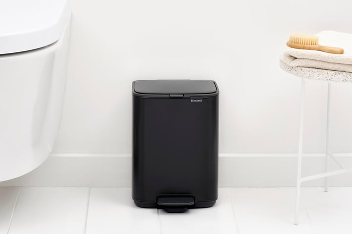 Coș de gunoi Brabantia Bo Pedal 4L, Matt Black