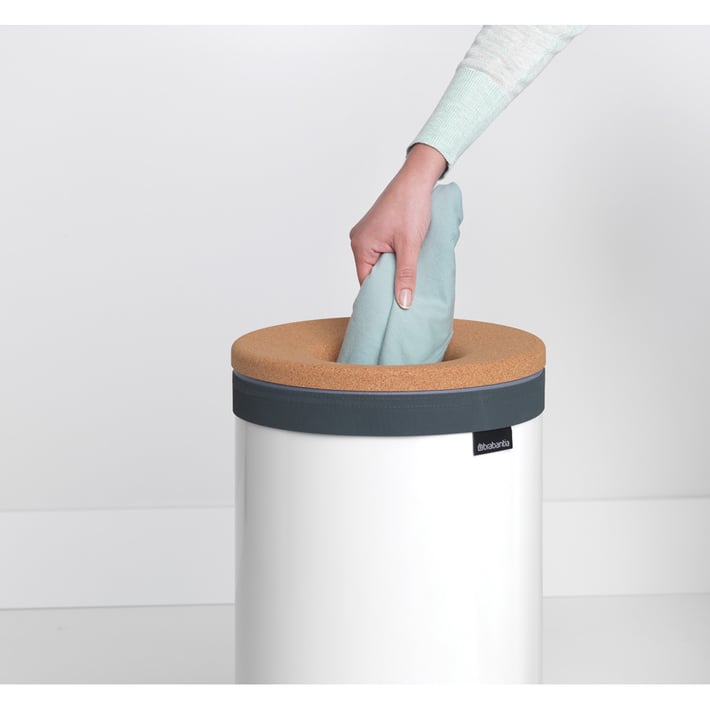 Кош за пране Brabantia 35L, White, корков капак