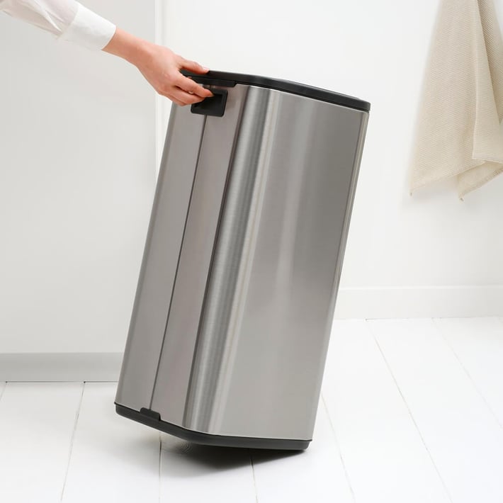 Coș de gunoi Brabantia Bo Touch 30L, Matt Steel Fingerprint Proof