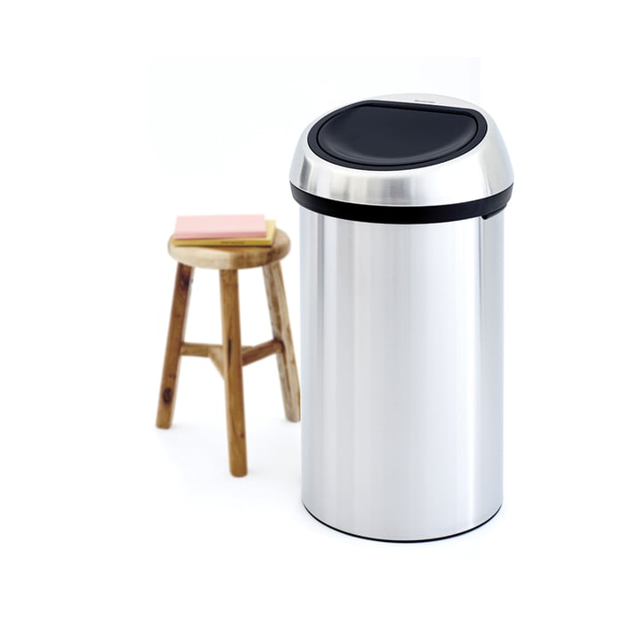 Кош за смет Brabantia Touch Bin 60L, Matt Steel Fingerprint Proof