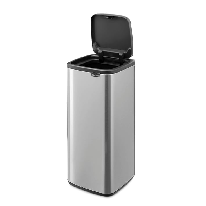 Coș de gunoi Brabantia Bo Touch 30L, Matt Steel Fingerprint Proof