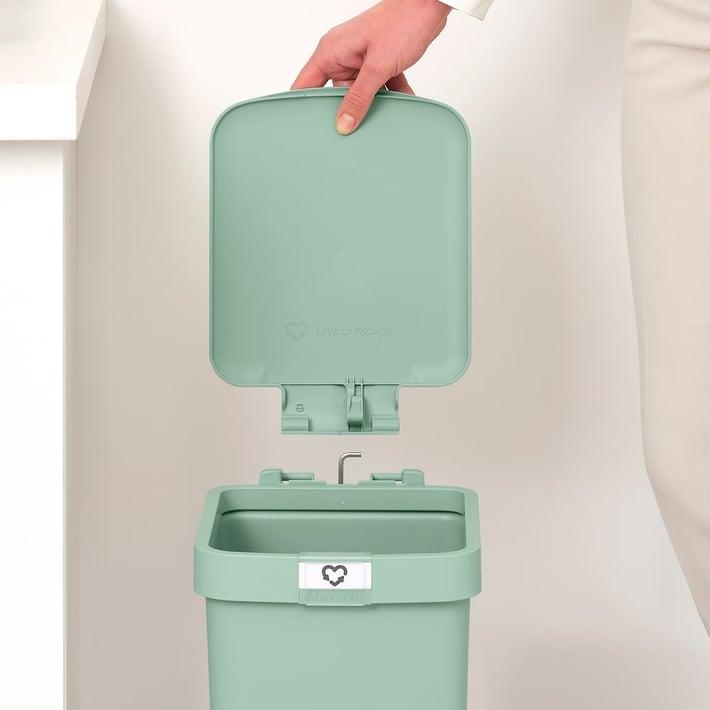Кош за смет с педал Brabantia StepUp 10L, Jade Green