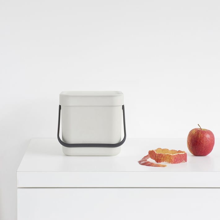 Кош за смет за разделно събиране Brabantia Sort&Go 3L, Light Grey