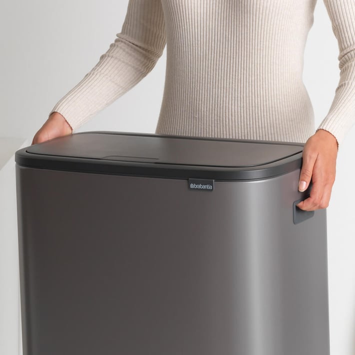 Кош за смет Brabantia Bo Touch 2x30L, Platinum