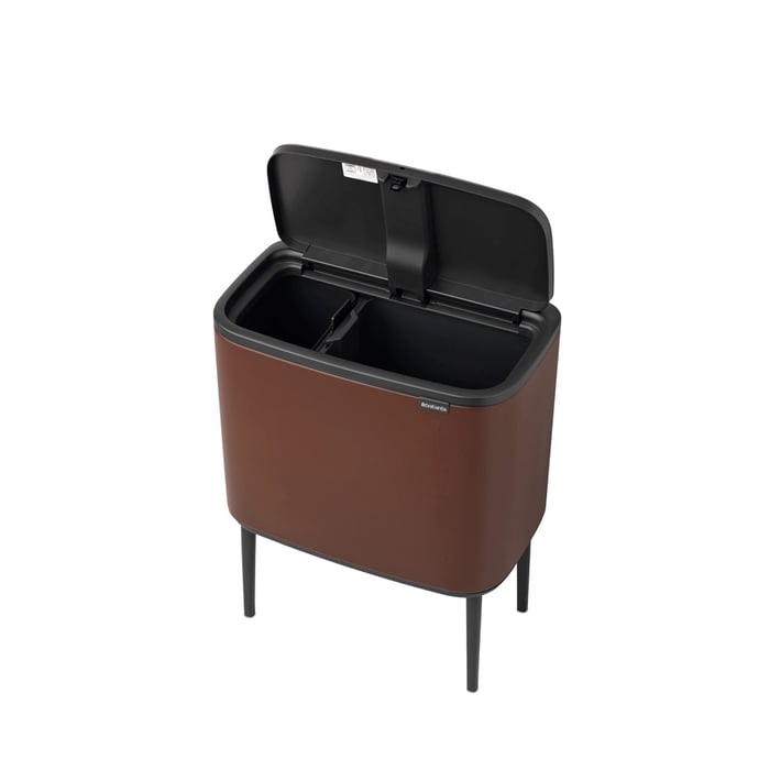 Кош за смет Brabantia Bo Touch 11+23L, Mineral Cosy Brown