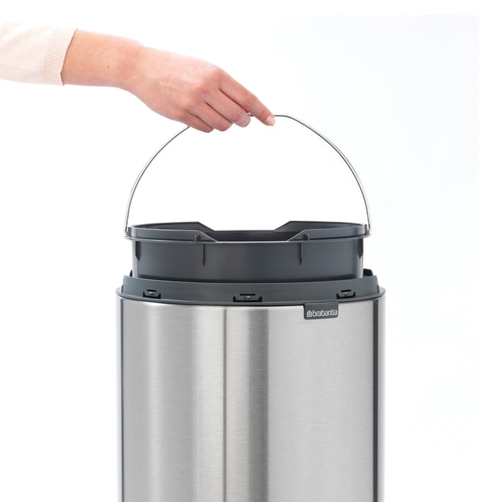 Кош за смет Brabantia Touch Bin New 30L, Matt Steel Fingerprint Proof