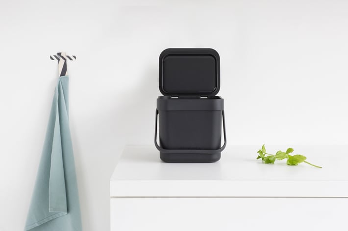 Кош за смет за разделно събиране Brabantia Sort&Go 3L, Grey