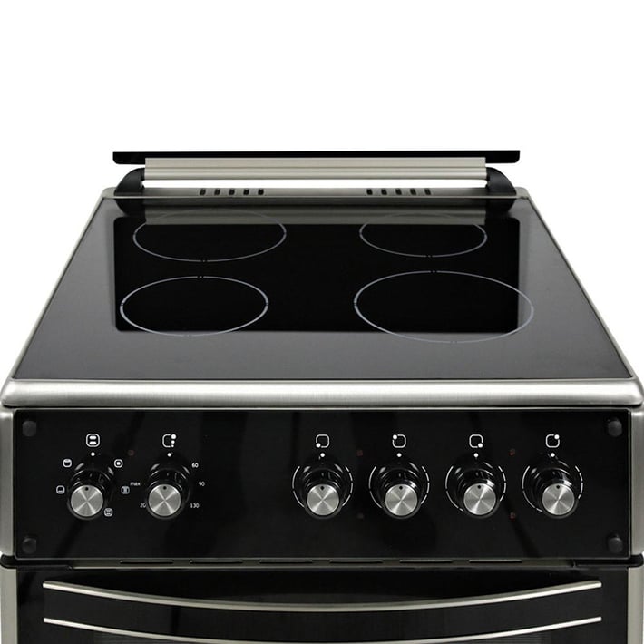 Комплект Muhler Готварска печка ELC-VC622ESS 4В + комплект от 5 съда за готвене серия Kikka