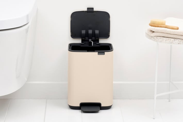 Coș de gunoi Brabantia Bo Pedal 4L, Soft Beige