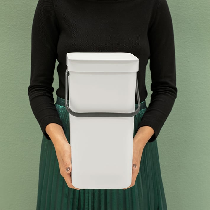 Кош за смет за разделно събиране Brabantia Sort&Go 12L, Light Grey
