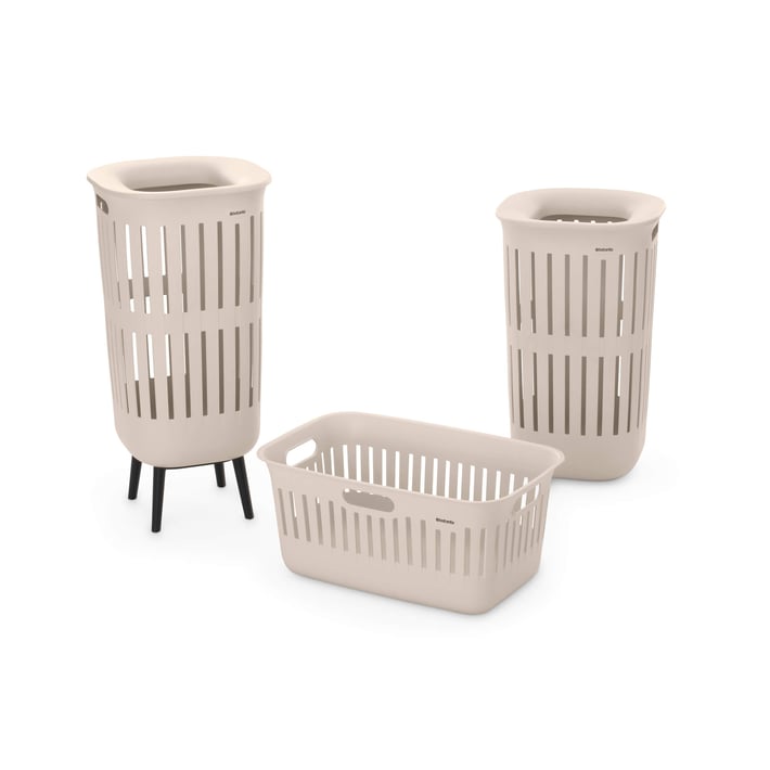 Coș de rufe Brabantia Collect-It Hi, 55L, Soft Beige