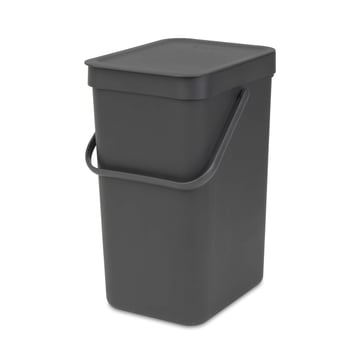 Coș de colectare selectivă Brabantia Sort&Go 12L, Dark Grey