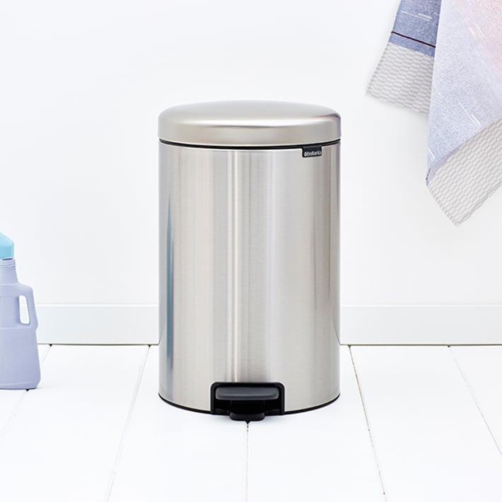 Кош за смет с педал Brabantia NewIcon 20L, Matt Steel Fingerprint Proof