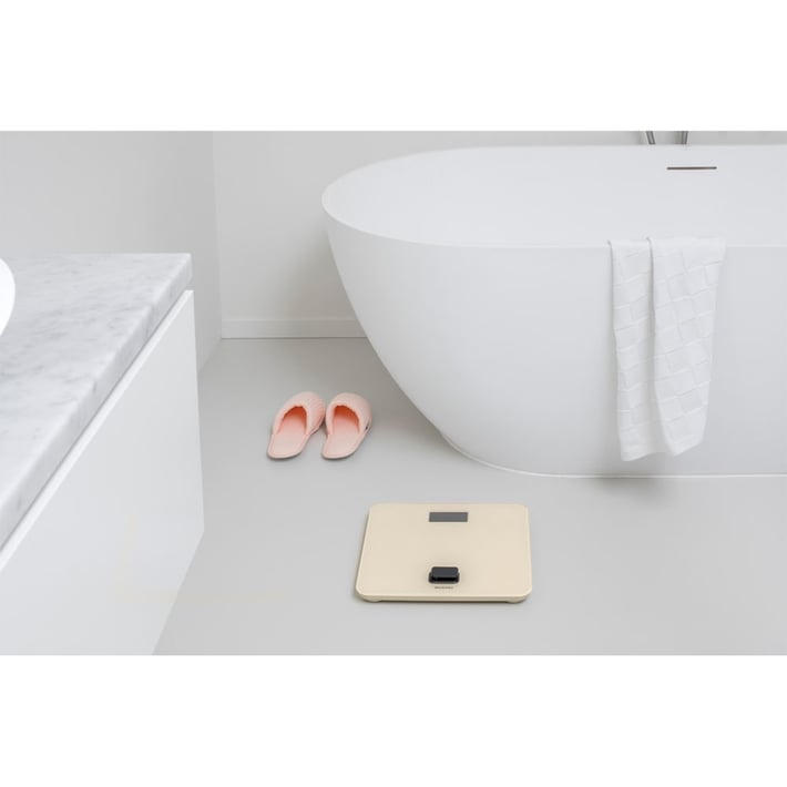 Дигитална везна за баня Brabantia ReNew Soft Beige, работа без батерии