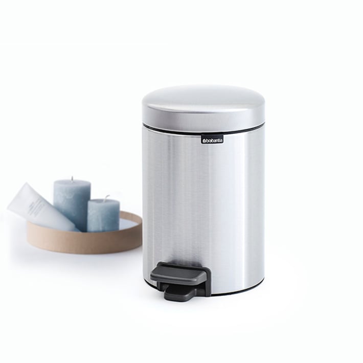Кош за смет с педал Brabantia NewIcon 3L, Matt Steel Fingerprint Proof