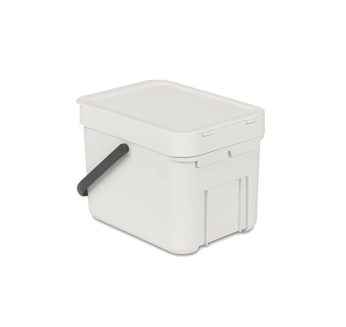 Кош за смет за разделно събиране Brabantia Sort&Go 6L, Light Grey