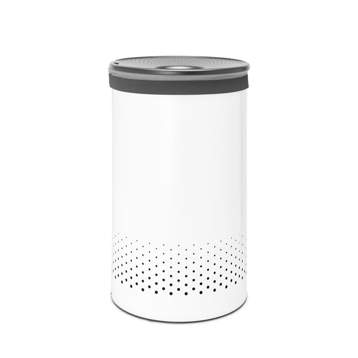 Кош за пране Brabantia 60L, White, пластмасов капак