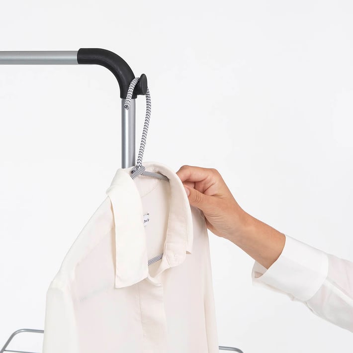 Сушилник за дрехи Brabantia Hangon, 25m, допълнителен прът, Metallic Grey